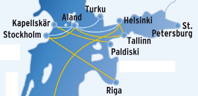 Маршрут Рига-Стокгольм, паром Регина Балтика, Tallink Silja